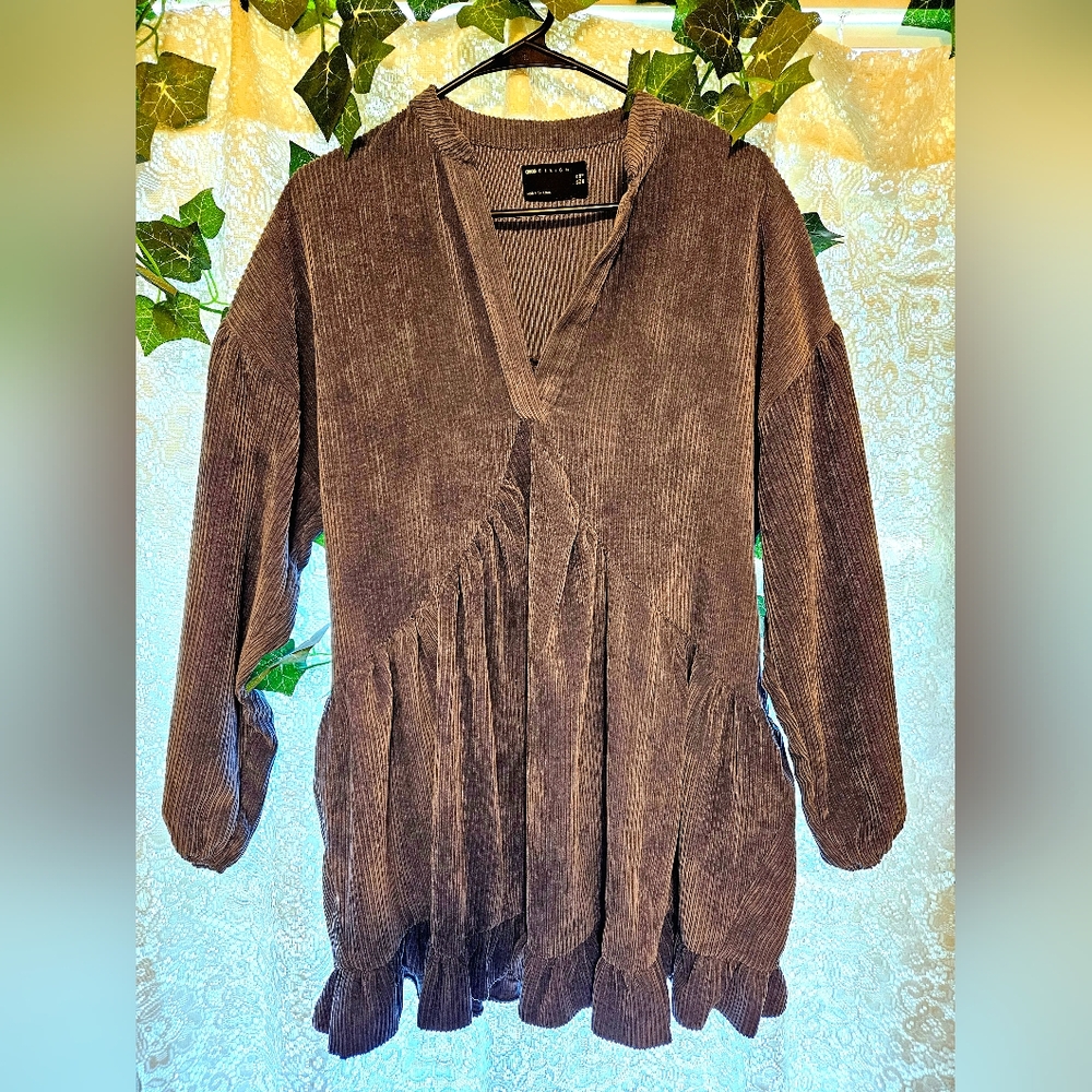 Courderoy Babydoll Dress
